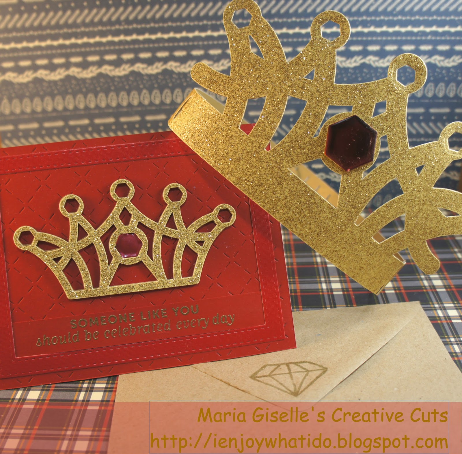Maria Giselle's Creative Cuts Crown and Card Gift Pair