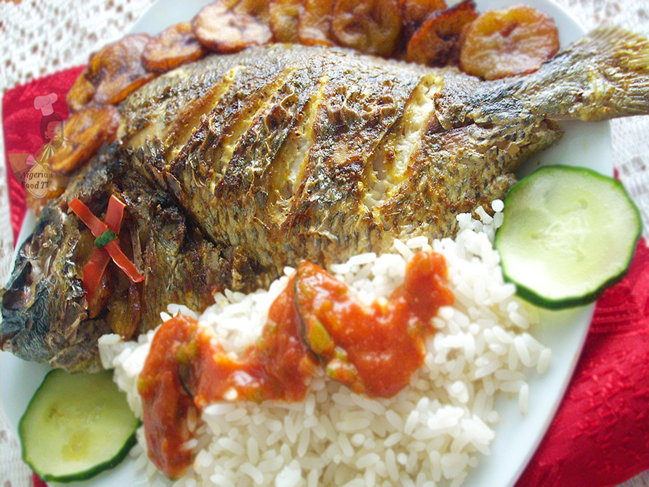 Nigerian Grilled Fish 