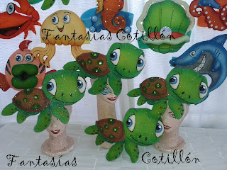 Gorro o Sombrero en goma espuma de Tortuga