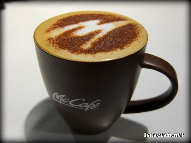 Cappuccino - RM4.50 (S), RM 5.50 (R), RM6.50 (L)