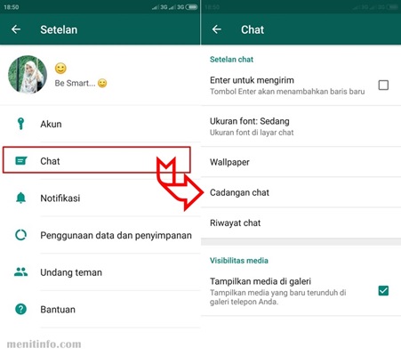 Cara Pindah Akun WhatsApp ke Hp Baru tanpa Hilang Kontak dan Chat - Menit  info