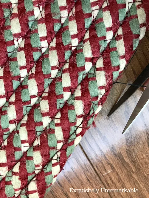 Tying Up Loose Ends On A Braided Rug DIY