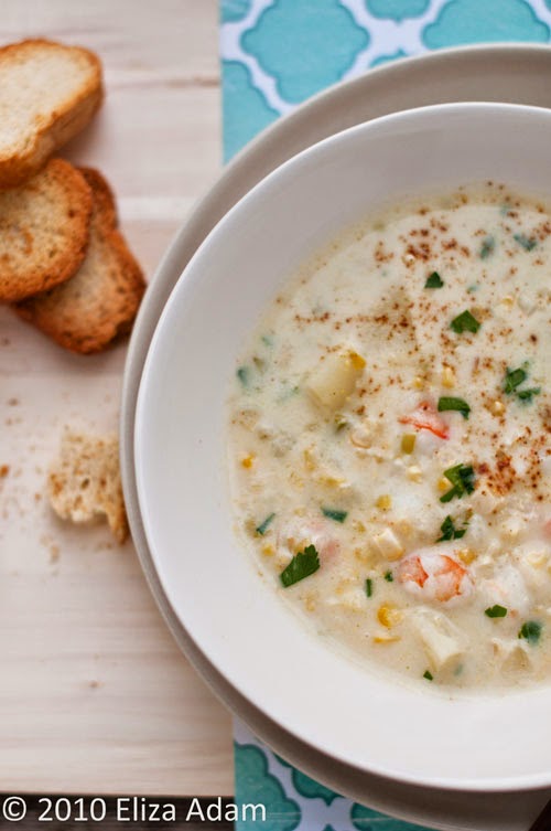 Notes from My Food Diary: Shrimp, Potato, and Corn Chowder