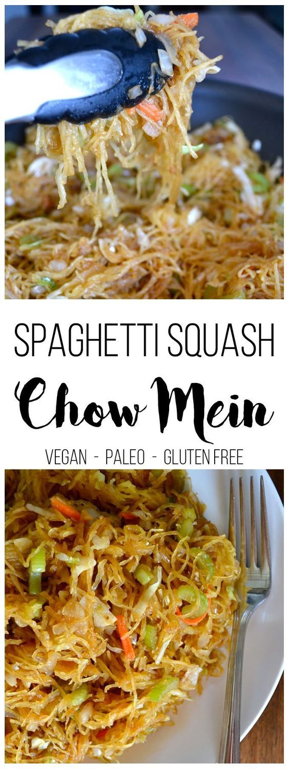 Spaghetti Squash Chow Mein Cucina de Yung