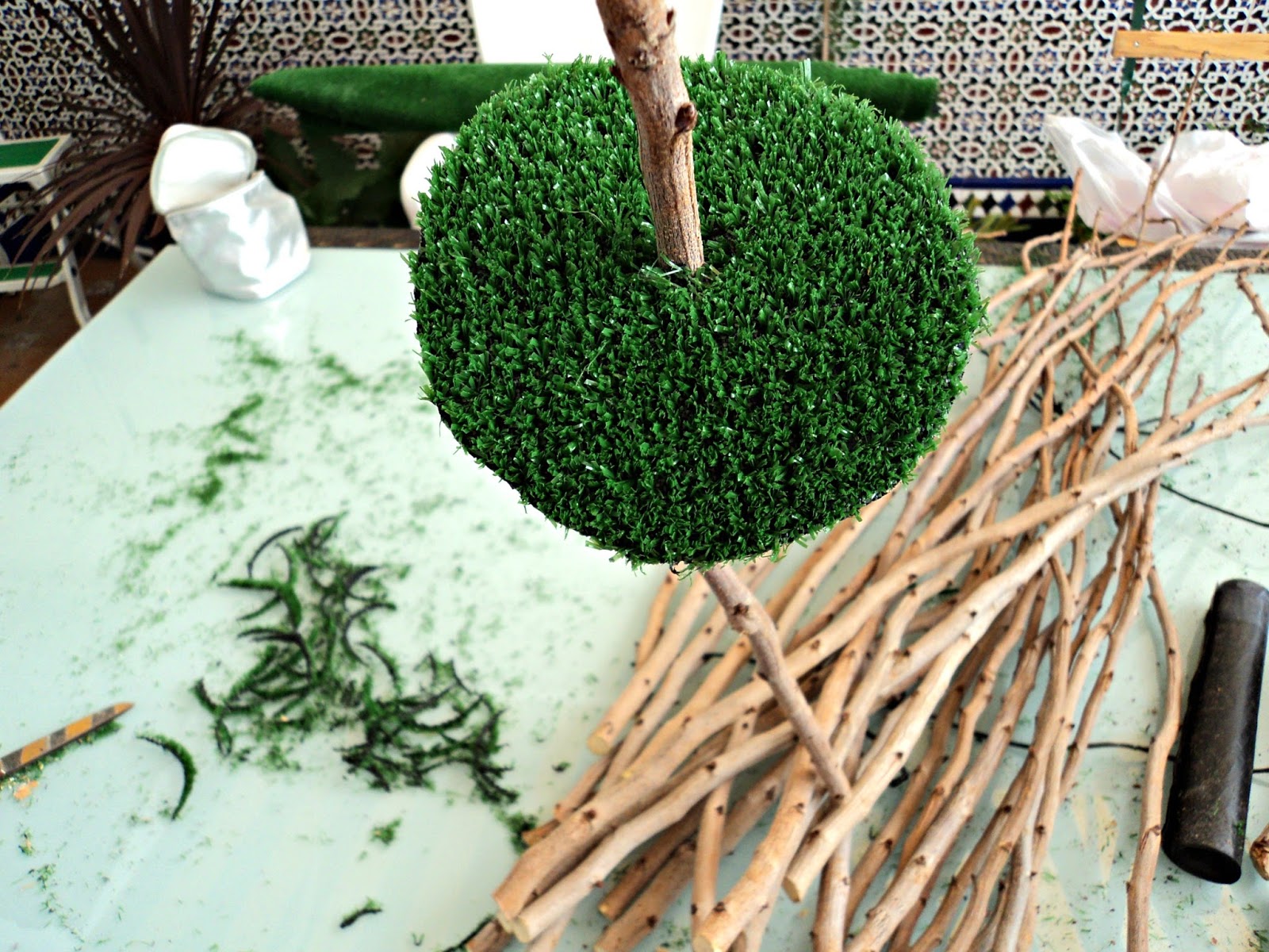 Topiarios para la Boda de mi Sobrina Patricia - Olor a hierbabuena