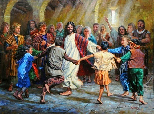 el blog del padre eduardo: Jesús riendo y bailando