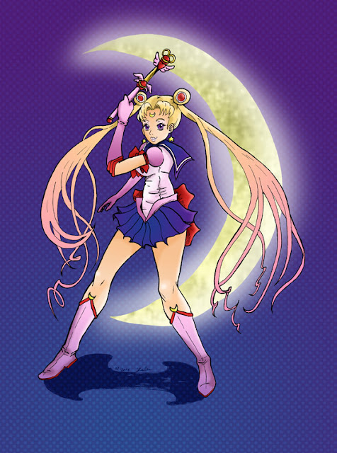 Sailor Moon en couleur par Juju Gribouille