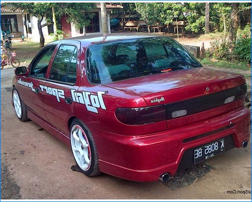  Modifikasi  mobil timor  ceper elegan balap warna silver dan 