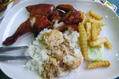 Seng Huat Western Food, half spring chicken rice