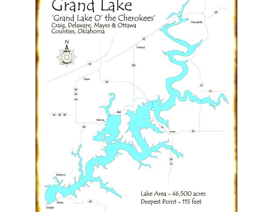 Grand Lake O' The Cherokees Grand Lake Of The Cherokees