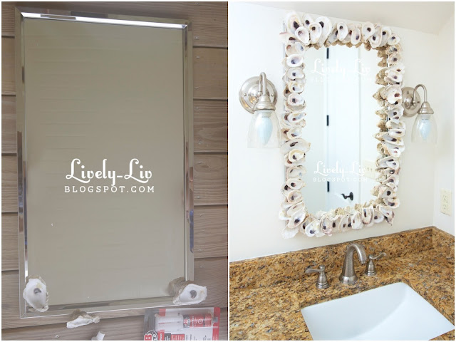 Lively Liv: {diy project: oyster shell mirror}
