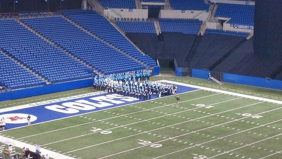 South High Fine Arts Marching Mustangs at he 2013 BOA Indy Super Regional