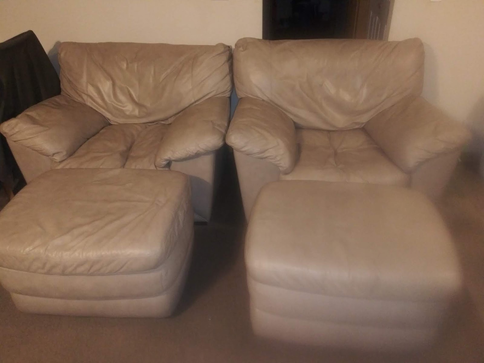 Restoration News Leather Ottomans For Sale