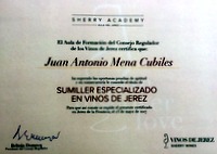 SUMILLER ESPECIALIZADO EN VINOS DE JEREZ.