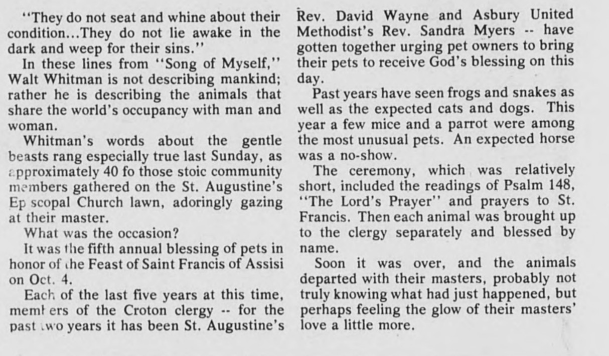 EverythingCroton MORE CROTONONHUDSON IN THE FALL OF 1983