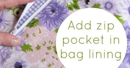 The Haby Goddess: Add a zip pocket to your lining