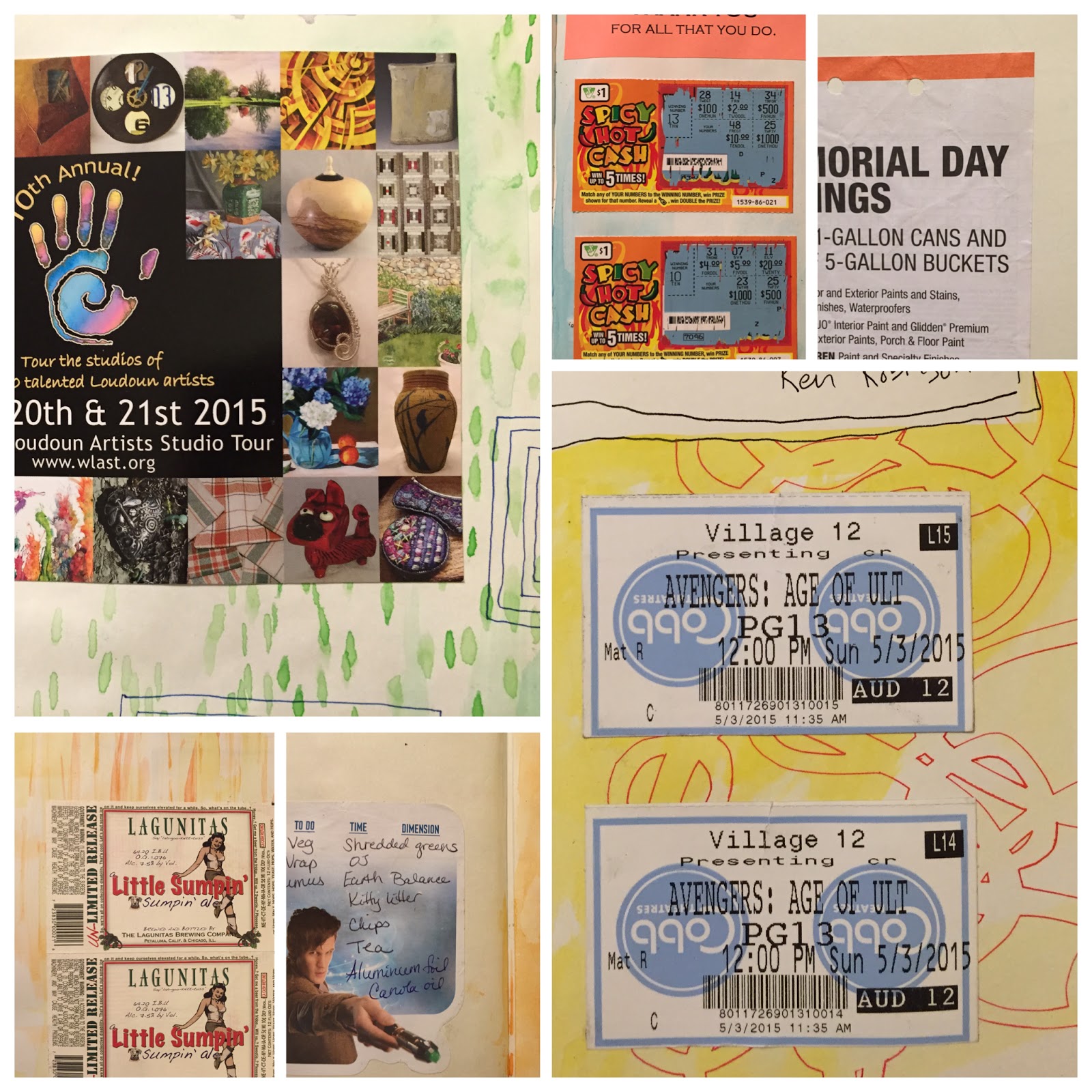 Journal Fodder Junkies: JFJ 15 for 30 Challenge - Day 3: Random Collage