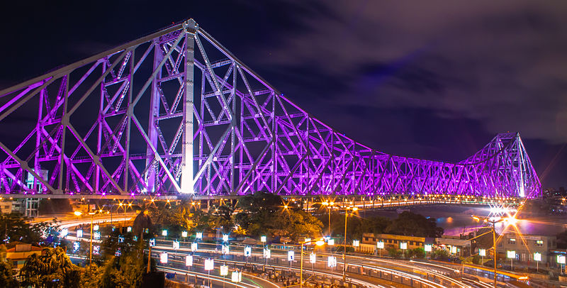 A Day in the Howrah Bridge in Kolkata