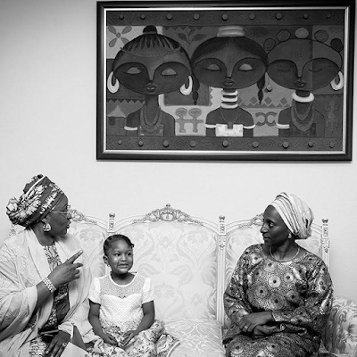 1a Another photo of Aisha Buhari and her adorable granddaughter