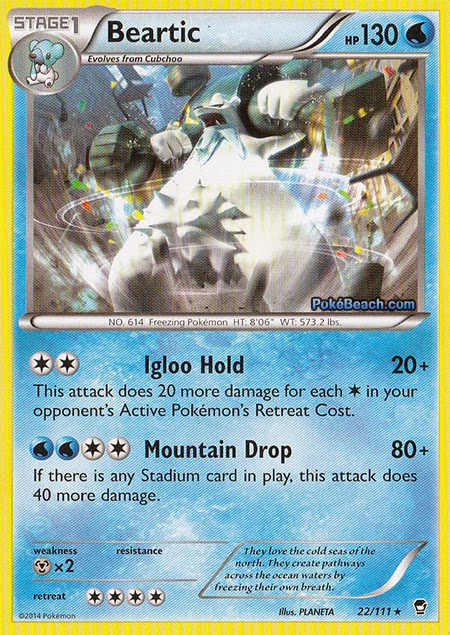 Beartic Furious Fists Pokemon Card Review PrimetimePokemon s Blog