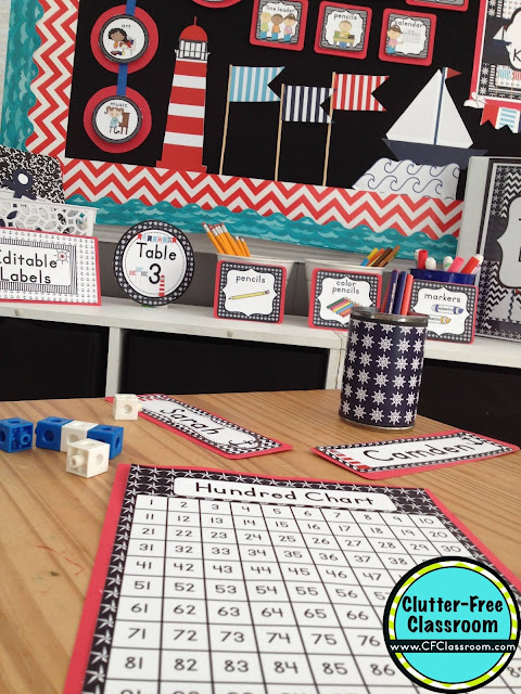 Are you planning a nautical themed classroom or thematic unit? This blog post provides great decoration tips and ideas for the best nautical theme yet! It has photos, ideas, supplies & printable classroom decor to will make set up easy and affordable. You can create a nautical theme on a budget!