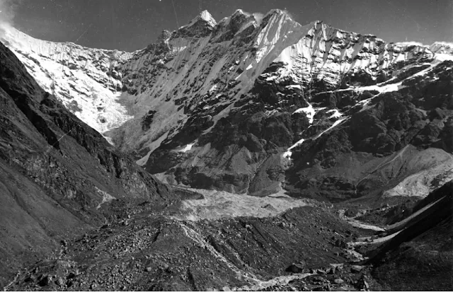 Image Attribute: The Lirung glacier as it was 1949 [image by Oleg Polunin]