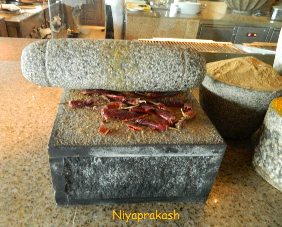 Niya's World Photos of traditional grinding stone Spice Market