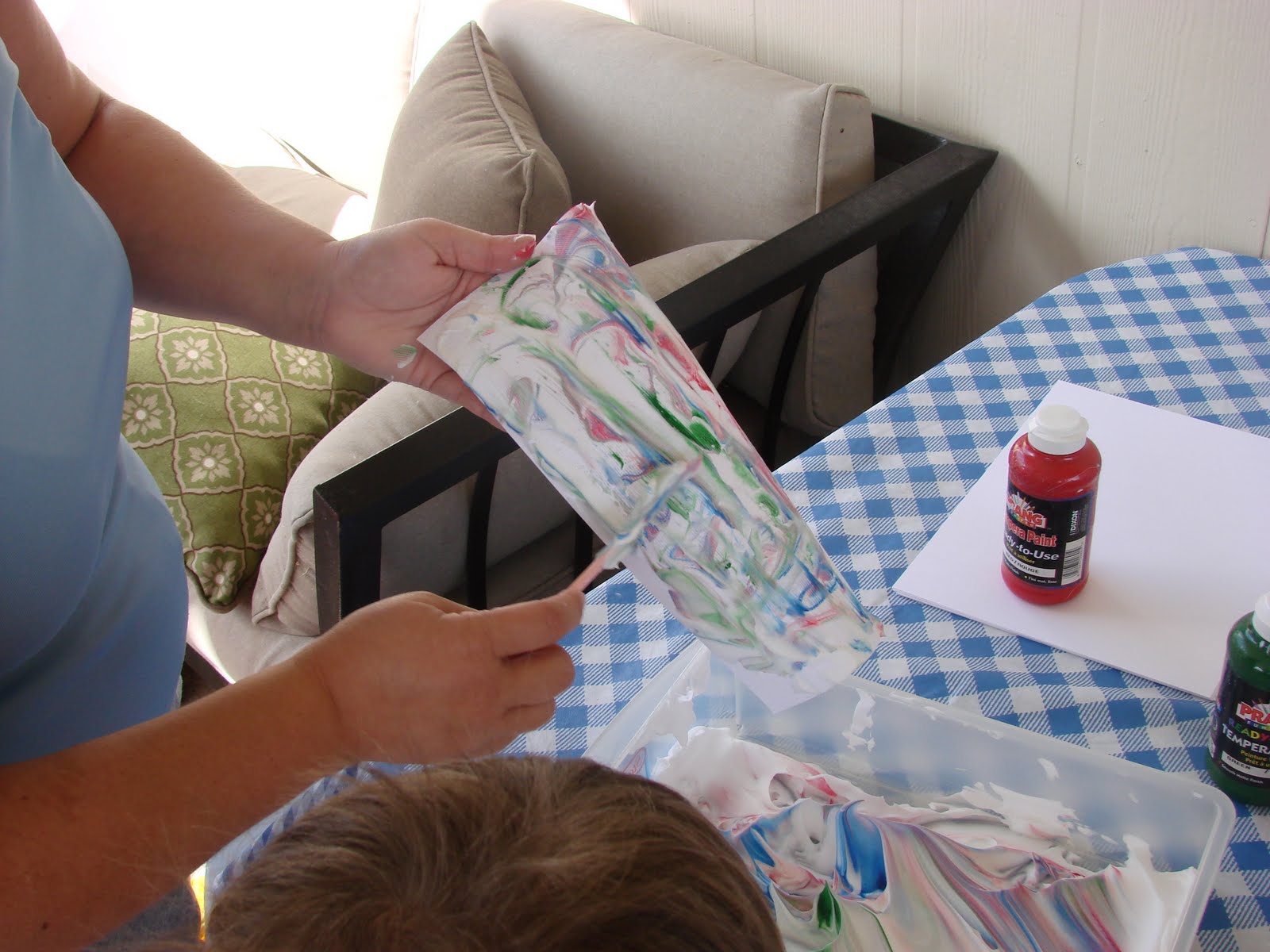 Aggieland Mommy Shaving Cream Swirl Art