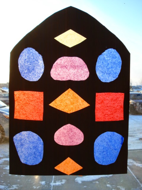 a faithful attempt: Faux Stained Glass using Aluminum Foil and