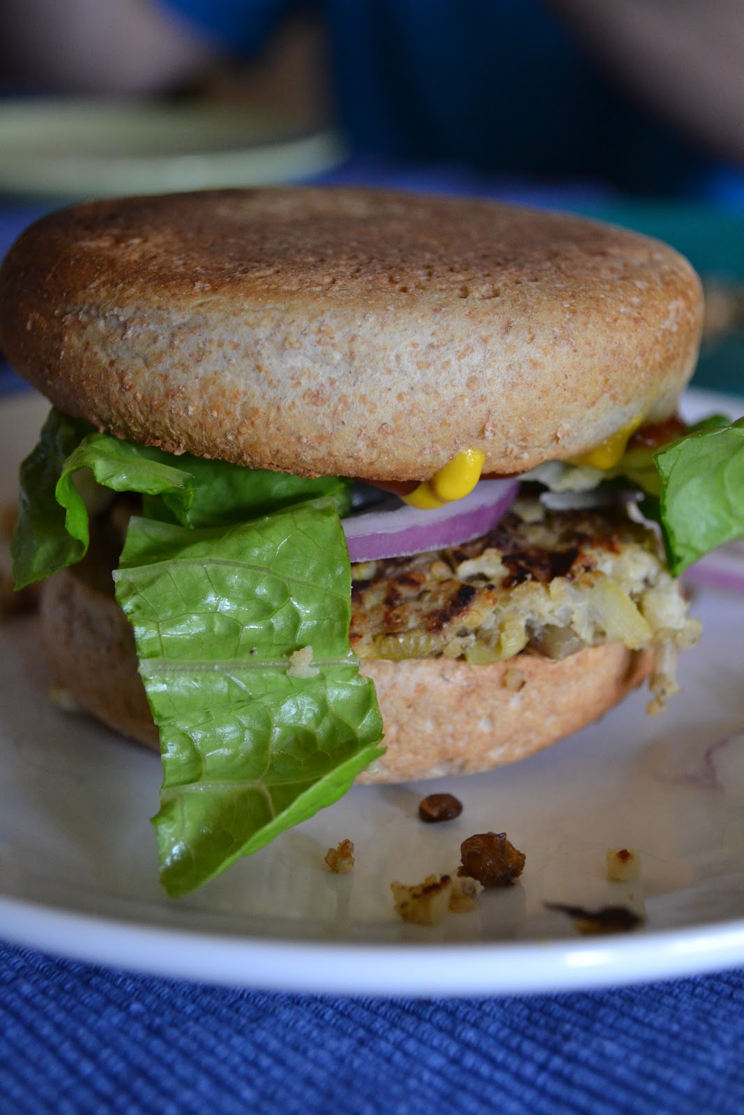 From Cup to Cup lentil, quinoa, cauliflower garden burgers