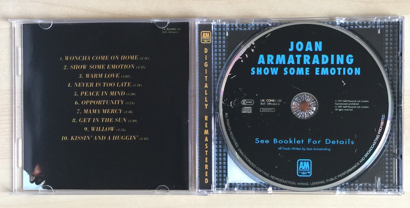 Sounds Good Looks Good Show Some Emotion By Joan Armatrading 1997 A M Remasterpieces Cd Roger Wake Remaster A Review By Mark Barry sounds good looks good blogger