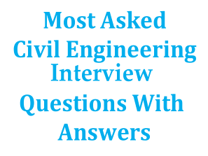 Civil Engineering Job Interview