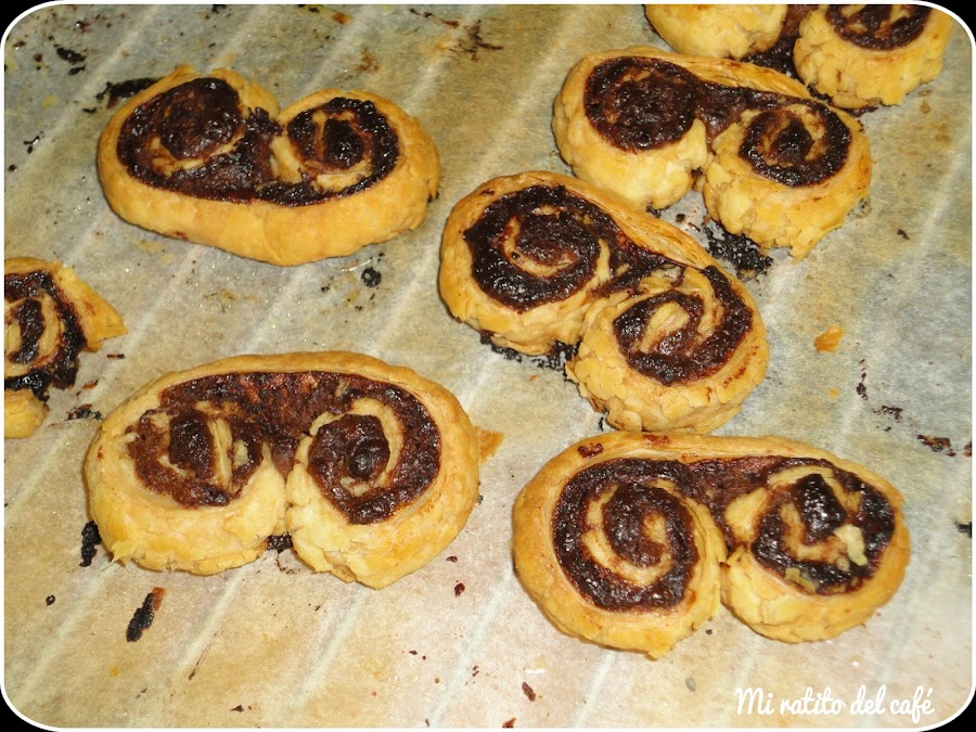 Palmeritas de chocolate