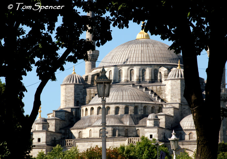 The Blue Mosque in Front of Hagia Sophia Turkey Travel And Tourism
