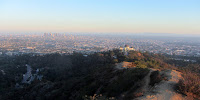 View south from the from near the summit Mt. Hollywood toward Los Angeles