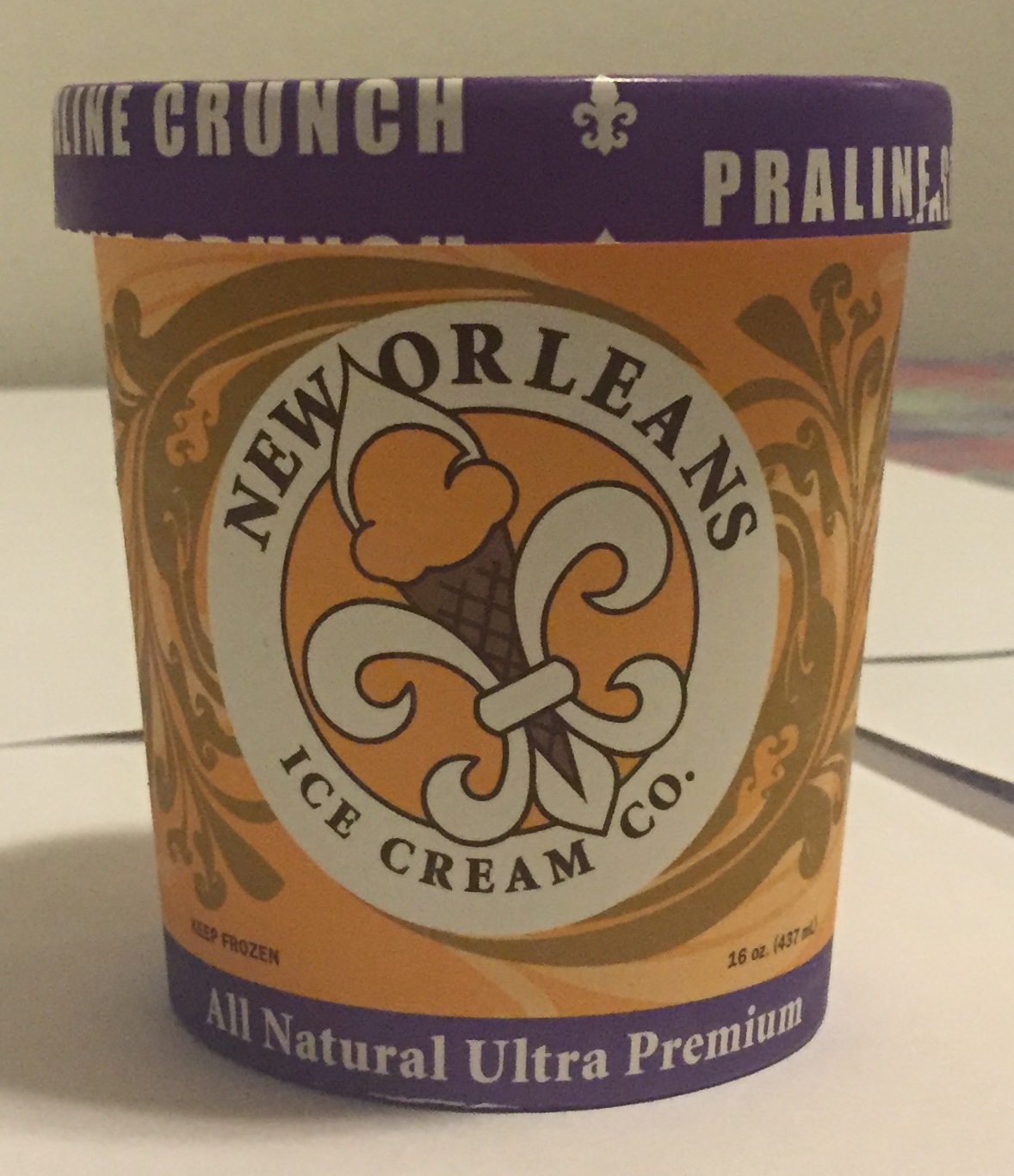 New Orleans Ice Cream Co. Praline Crunch