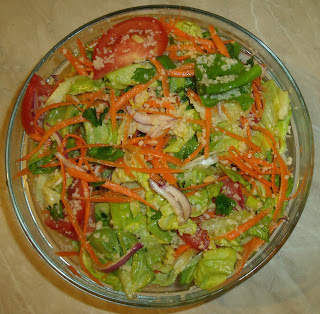Mancare de post: Salata de cruditati si couscous (2 persoane)