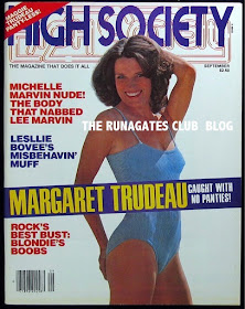 Margaret Trudeau - cover of HIGH SOCIETY, September 1979