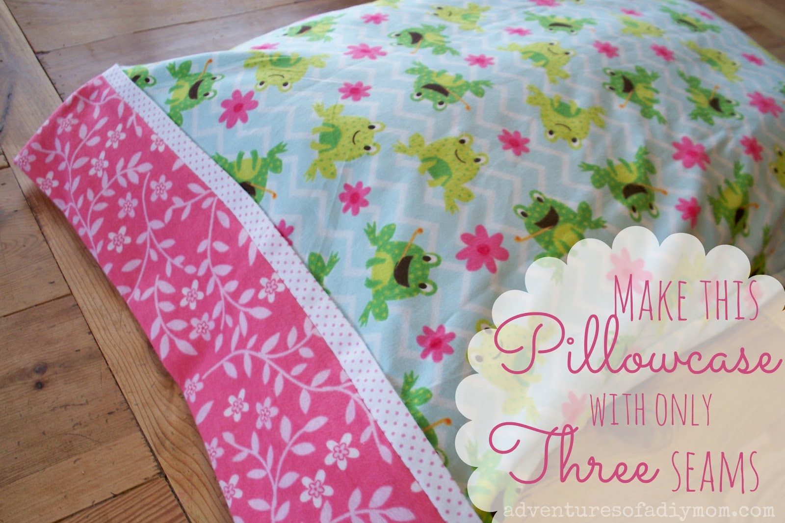 How to Make an Easy Tube Pillowcase with only 3 Seams! | The Burrito