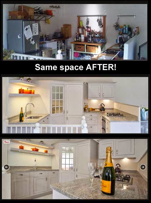Creative Juices Decor Before And After Kitchen Remodel Tips On Making A Small Kitchen Appear Larger