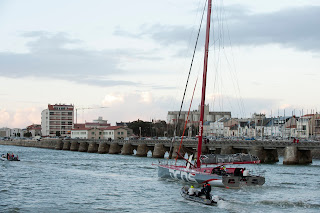 Le bateau du film "En Solitaire" déjà en tournage aux Sables d'Olonne.