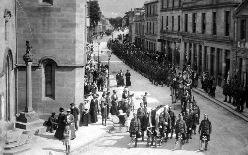 Tour Scotland Old Photograph Military Funeral Tain Scotland