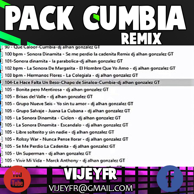 PACK DE CUMBIA REMIX MUSICA VIDEOS MIX