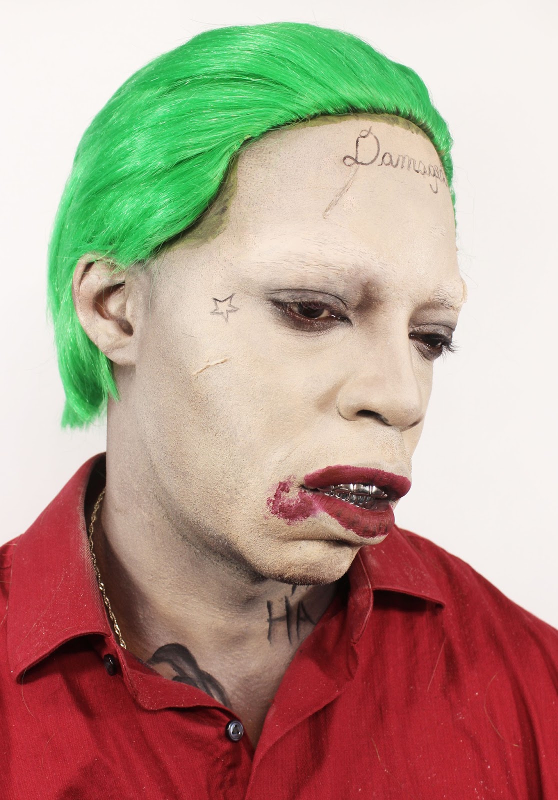 Suicide Squad Joker Sfx Makeup Tutorial With Pictures