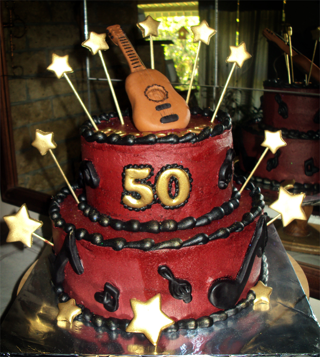 Delana's Cakes Guitar Cake