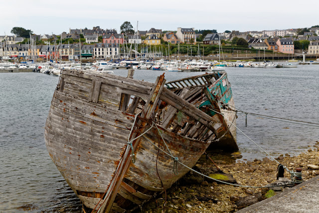 Camaret, Finistère, Bretagne, cimetière de bateaux