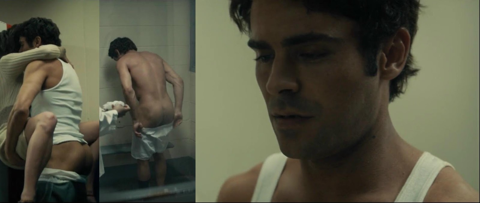 Zac Efron naked bum in Extremely Wicked Shockingly Evil and Vile.