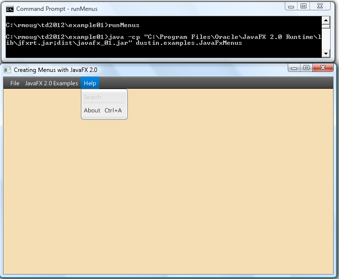 (Pure Java) JavaFX 2.0 Menus | InfoWorld