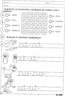 vogais Atividades com vogais
