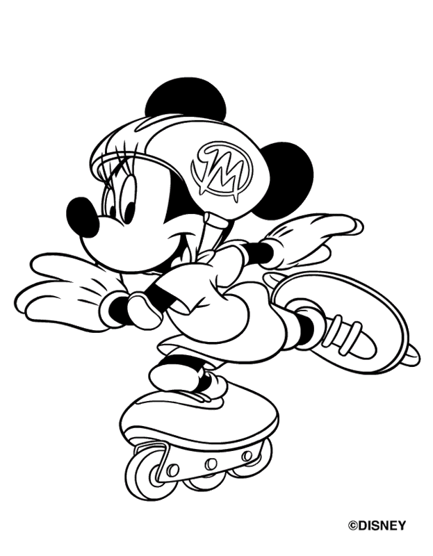 Planse de colorat pentru copii Mickey Mouse si focul de